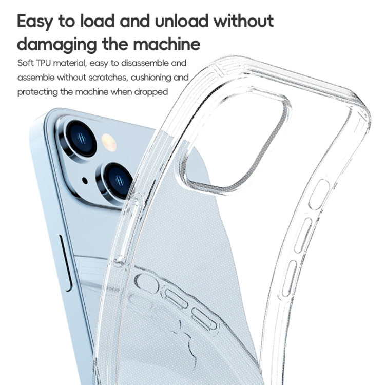 For iPhone 15 ZGA Clear TPU Shockproof Phone Case(Transparent) - HoMEdemic™ 