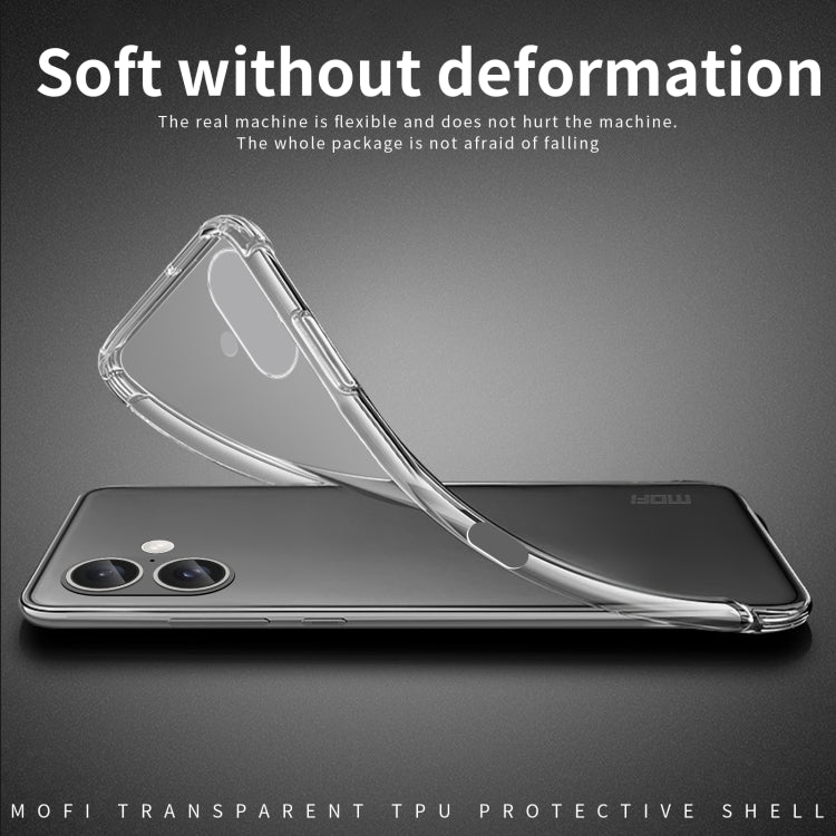 For iPhone 16 Plus MOFI Ming Series Ultra-thin TPU Phone Case(Transparent) - HoMEdemic™ 