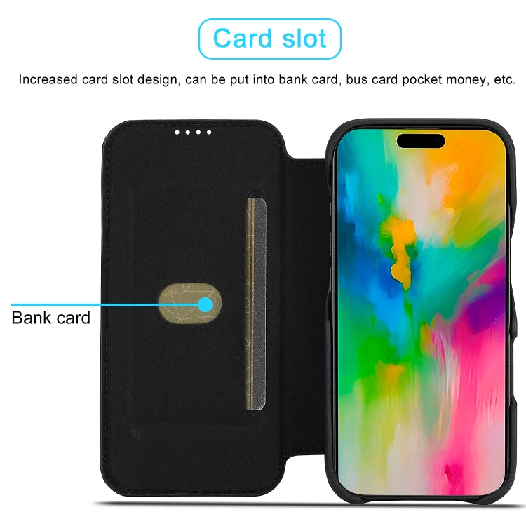 For iPhone 16 Pro LC.IMEEKE Hon Ancient Series Flip Leather Phone Case(Black) - HoMEdemic™ 