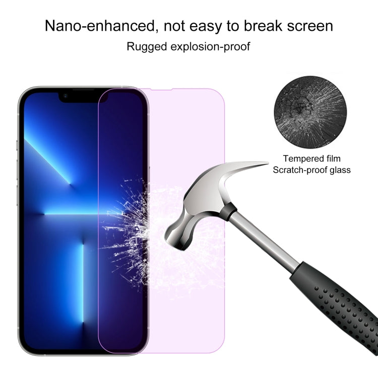For iPhone 16e / 13 / 13 Pro Purple Light Eye Protection Tempered Glass Film - HoMEdemic™ 