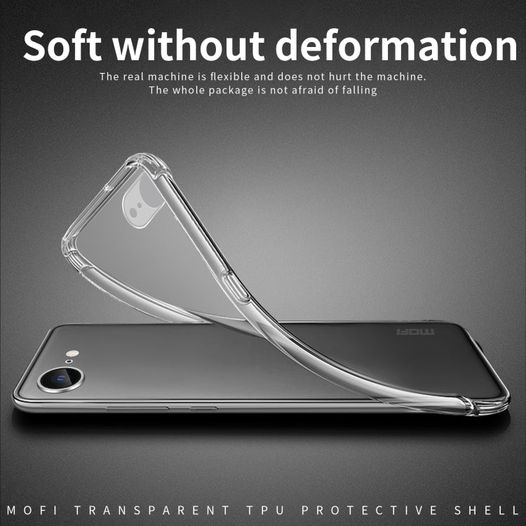 For iPhone 16e MOFI Ming Series Ultra-thin TPU Phone Case(Transparent) - HoMEdemic™ 