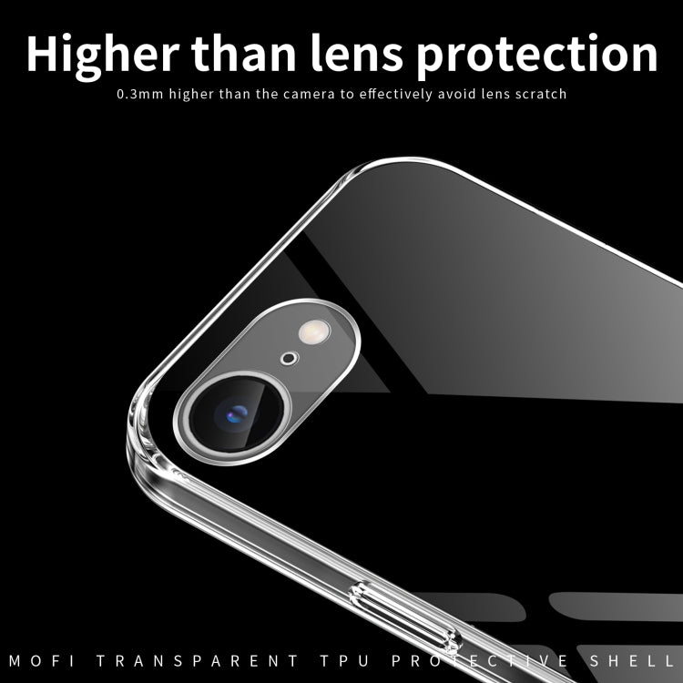 For iPhone 16e MOFI Ming Series Ultra-thin TPU Phone Case(Transparent) - HoMEdemic™ 