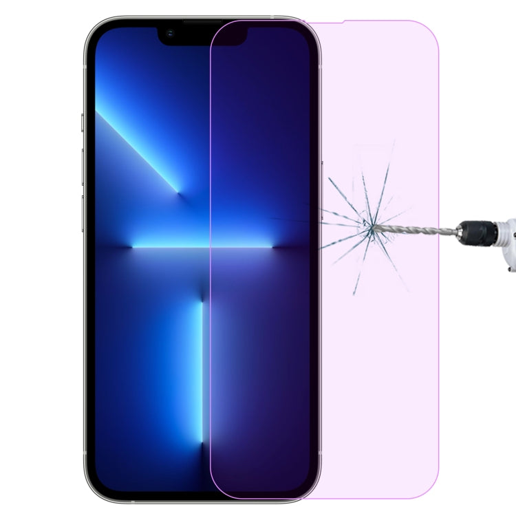 For iPhone 17e / 16e / 13 / 13 Pro Purple Light Eye Protection Tempered Glass Film - HoMEdemic™ 