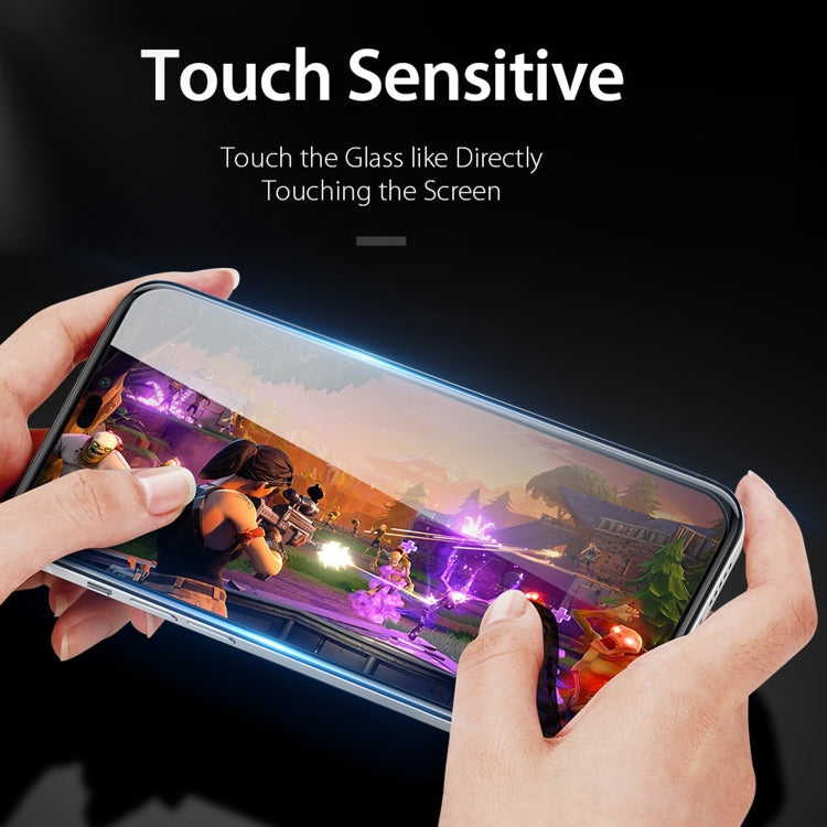 For iPhone 17e / 16e / 14 / 13 / 13 Pro 10pcs DUX DUCIS 0.33mm 9H Medium Alumina Tempered Glass Film(Black) - HoMEdemic™ 