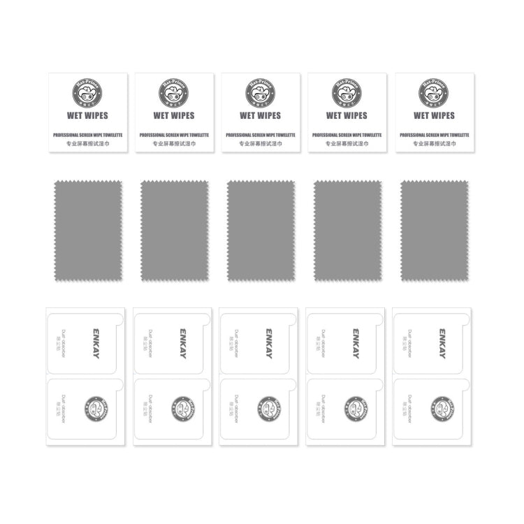 For iPhone 17e / 16e / 14 / 13 / 13 Pro 5pcs ENKAY 0.26mm 9H 2.5D Tempered Glass Film - HoMEdemic™ 