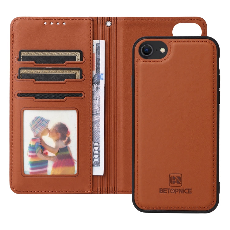 For iPhone 6 / 7 / 8 BETOPNICE BN-005 2 in 1 Detachable Imitate Genuine Leather Phone Case(Brown) - HoMEdemic™ 
