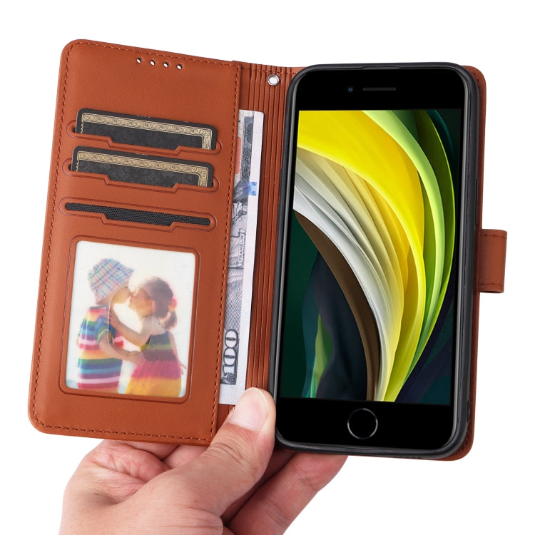 For iPhone 6 / 7 / 8 BETOPNICE BN-005 2 in 1 Detachable Imitate Genuine Leather Phone Case(Brown) - HoMEdemic™ 