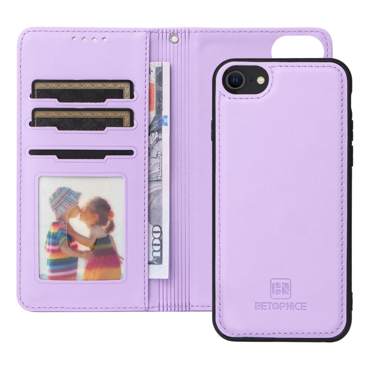 For iPhone 6 / 7 / 8 BETOPNICE BN-005 2 in 1 Detachable Imitate Genuine Leather Phone Case(Light Purple) - HoMEdemic™ 