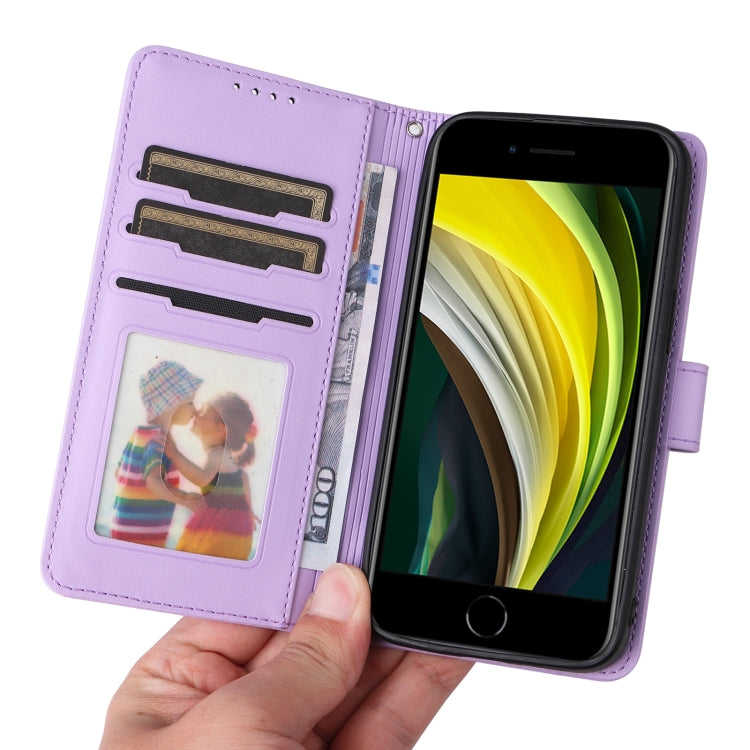 For iPhone 6 / 7 / 8 BETOPNICE BN-005 2 in 1 Detachable Imitate Genuine Leather Phone Case(Light Purple) - HoMEdemic™ 