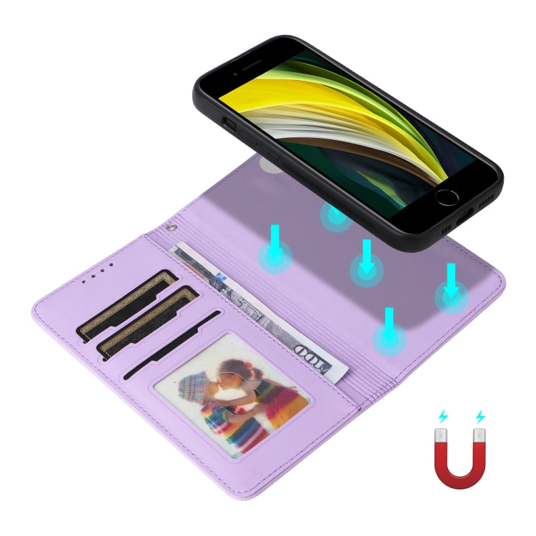 For iPhone 6 / 7 / 8 BETOPNICE BN-005 2 in 1 Detachable Imitate Genuine Leather Phone Case(Light Purple) - HoMEdemic™ 