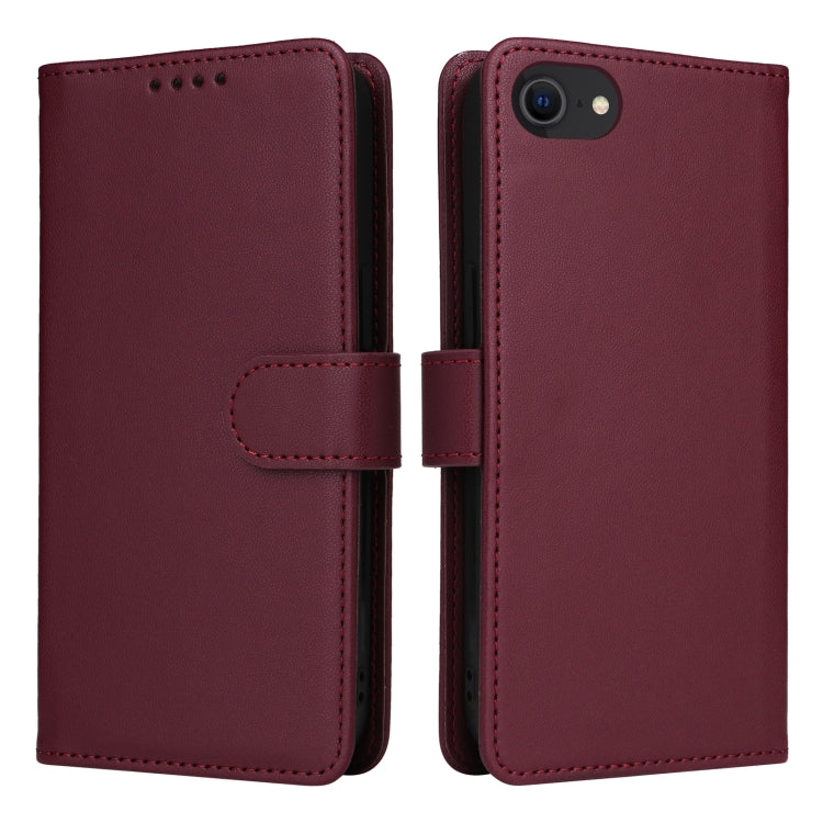 For iPhone 6 / 7 / 8 BETOPNICE BN-005 2 in 1 Detachable Imitate Genuine Leather Phone Case(Wine Red) - HoMEdemic™ 