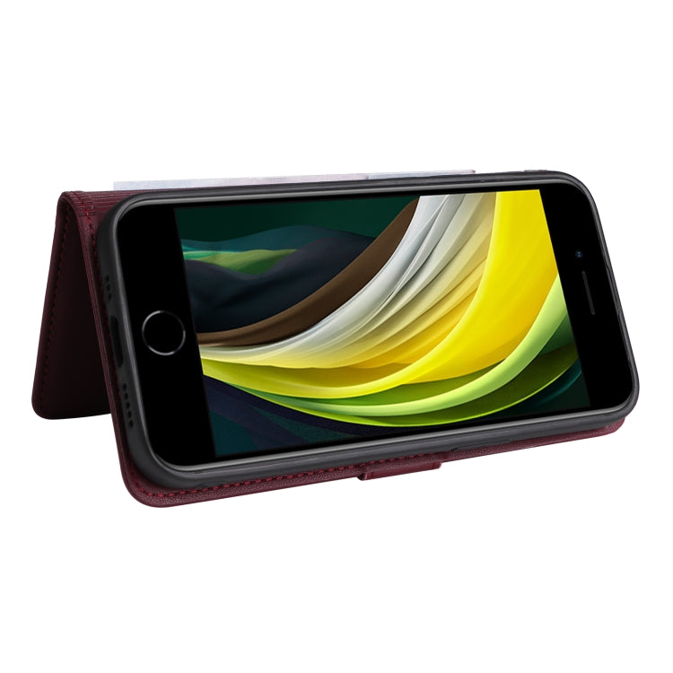 For iPhone 6 / 7 / 8 BETOPNICE BN-005 2 in 1 Detachable Imitate Genuine Leather Phone Case(Wine Red) - HoMEdemic™ 