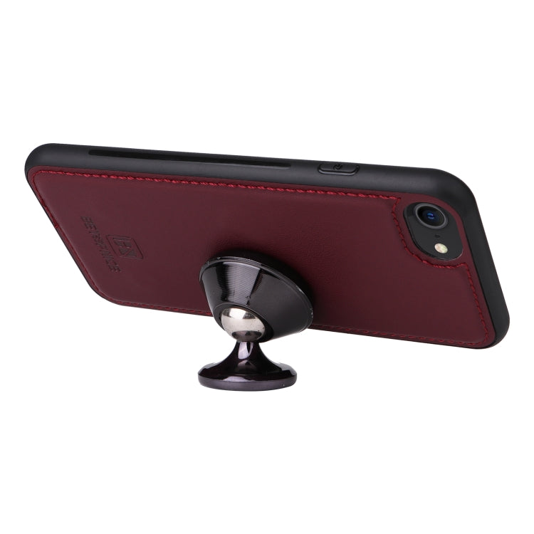 For iPhone 6 / 7 / 8 BETOPNICE BN-005 2 in 1 Detachable Imitate Genuine Leather Phone Case(Wine Red) - HoMEdemic™ 