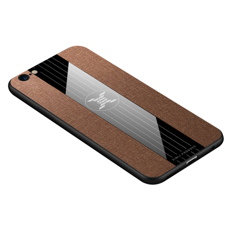 For iPhone 6 Plus & 6s Plus XINLI Stitching Cloth Texture Shockproof TPU Protective Case(Brown) - HoMEdemic™ 
