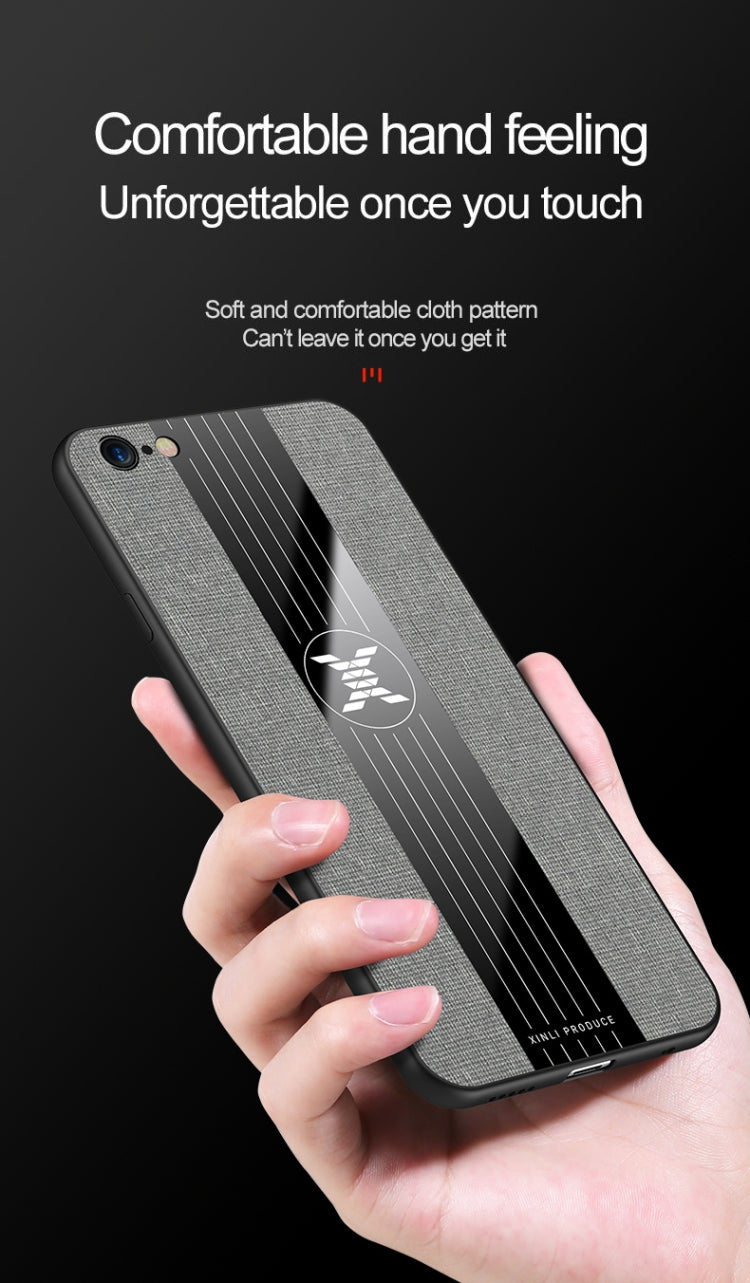 For iPhone 6 Plus & 6s Plus XINLI Stitching Cloth Texture Shockproof TPU Protective Case(Gray) - HoMEdemic™ 