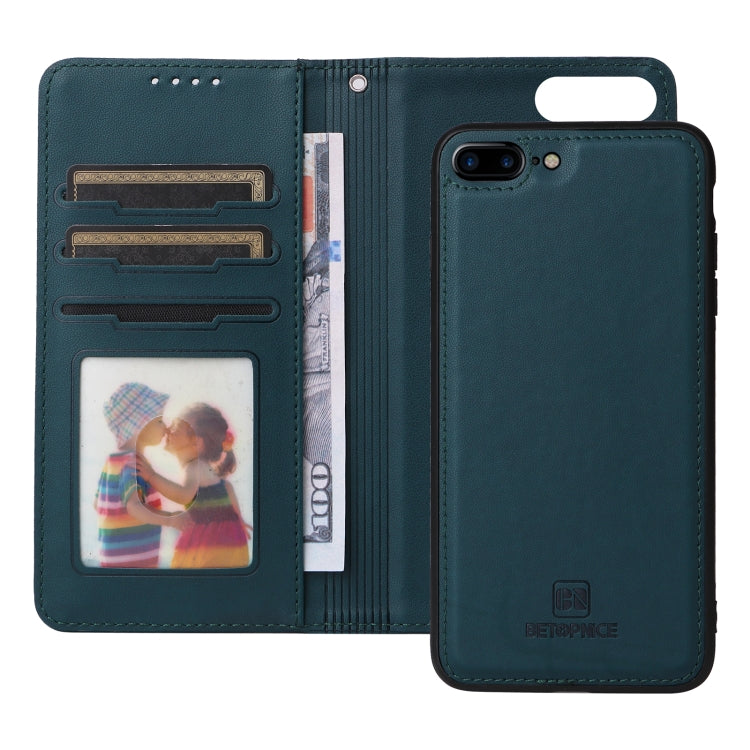 For iPhone 6 Plus / 7 Plus / 8 Plus BETOPNICE BN-005 2 in 1 Detachable Imitate Genuine Leather Phone Case(Blue) - HoMEdemic™ 