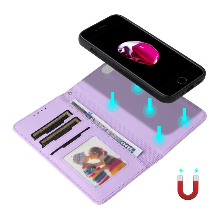 For iPhone 6 Plus / 7 Plus / 8 Plus BETOPNICE BN-005 2 in 1 Detachable Imitate Genuine Leather Phone Case(Light Purple) - HoMEdemic™ 