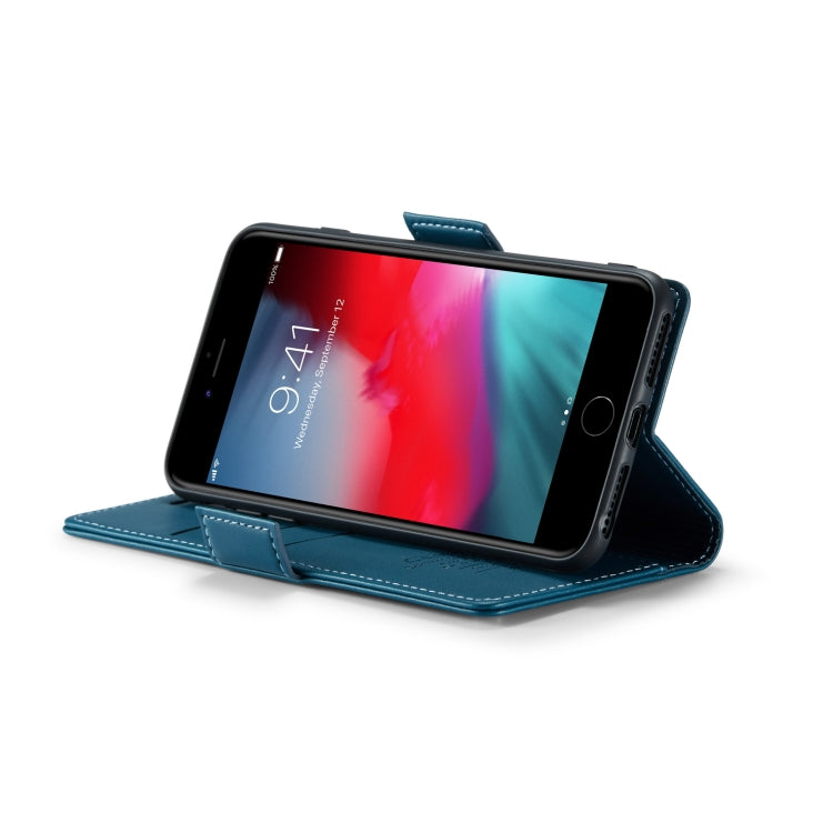 For iPhone 6 Plus/7 Plus/8 Plus CaseMe 023 Butterfly Buckle Litchi Texture RFID Anti-theft Leather Phone Case(Blue) - HoMEdemic™ 