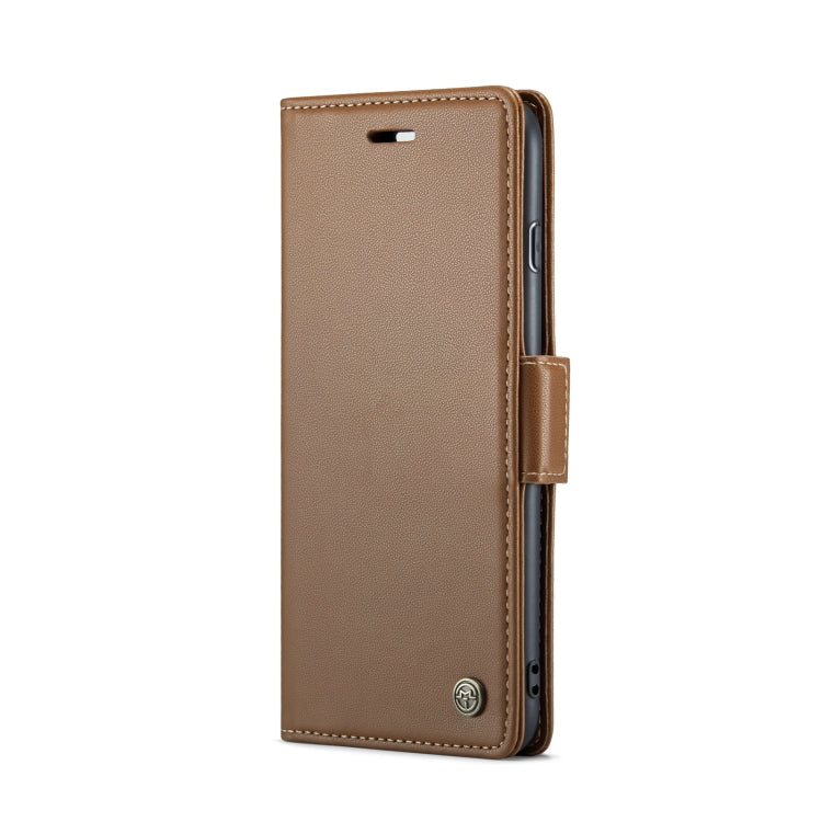 For iPhone 6 Plus/7 Plus/8 Plus CaseMe 023 Butterfly Buckle Litchi Texture RFID Anti-theft Leather Phone Case(Brown) - HoMEdemic™ 
