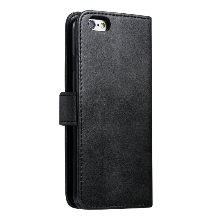 For iPhone 6 Plus GUSSIM Magnetic Horizontal Flip Leather Case with Holder & Card Slots & & Wallet(Black) - HoMEdemic™ 