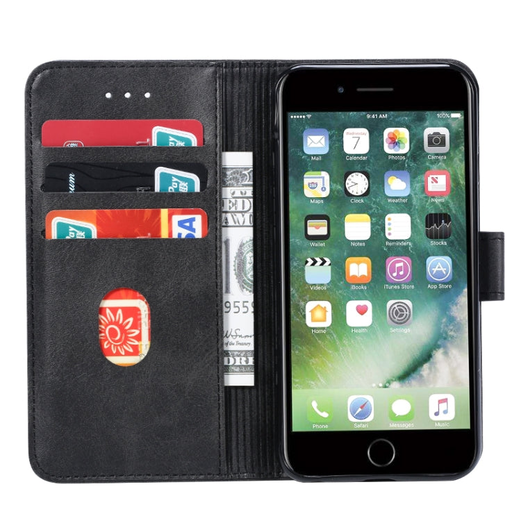 For iPhone 6 Plus GUSSIM Magnetic Horizontal Flip Leather Case with Holder & Card Slots & & Wallet(Black) - HoMEdemic™ 