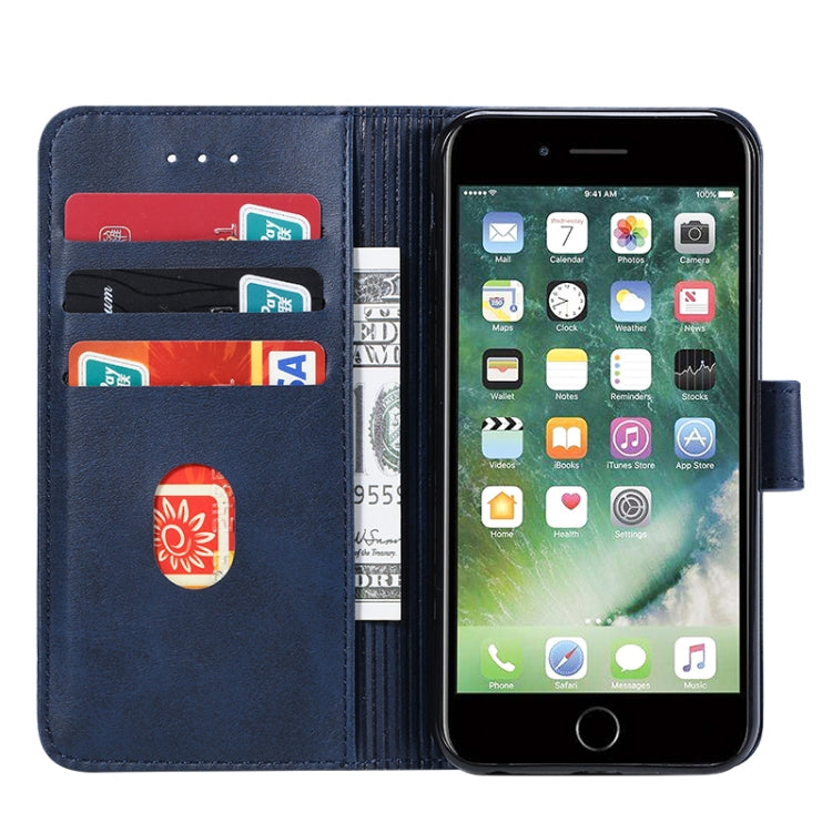 For iPhone 6 Plus GUSSIM Magnetic Horizontal Flip Leather Case with Holder & Card Slots & & Wallet(Blue) - HoMEdemic™ 