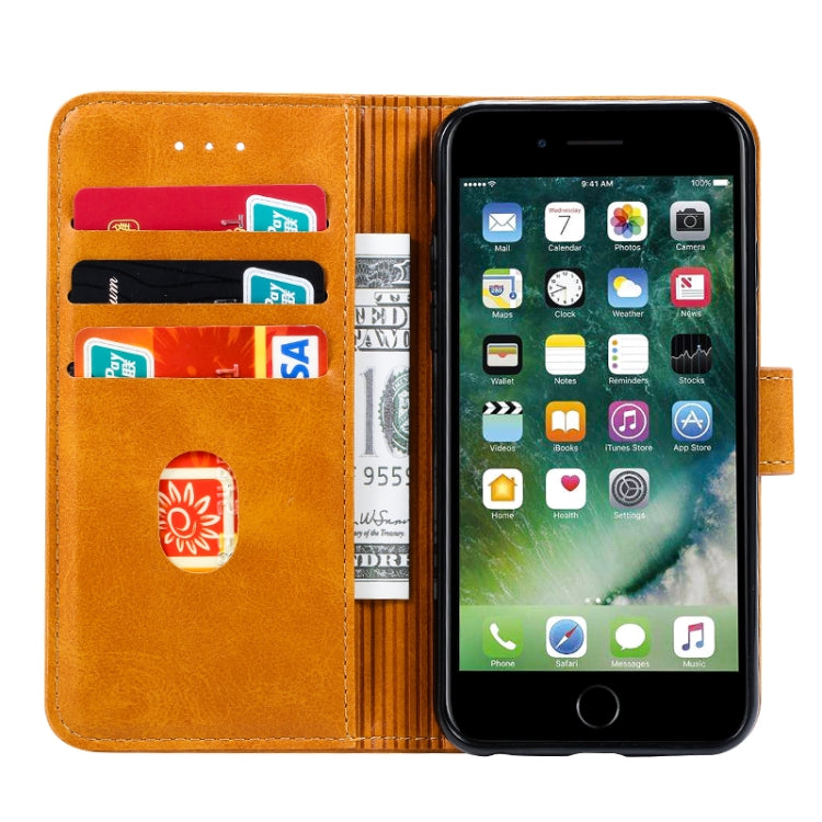 For iPhone 6 Plus GUSSIM Magnetic Horizontal Flip Leather Case with Holder & Card Slots & & Wallet(Yellow) - HoMEdemic™ 