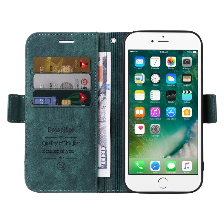 For iPhone 7 Plus / 8 Plus BETOPNICE Dual-side Buckle Leather Phone Case(Green) - HoMEdemic™ 