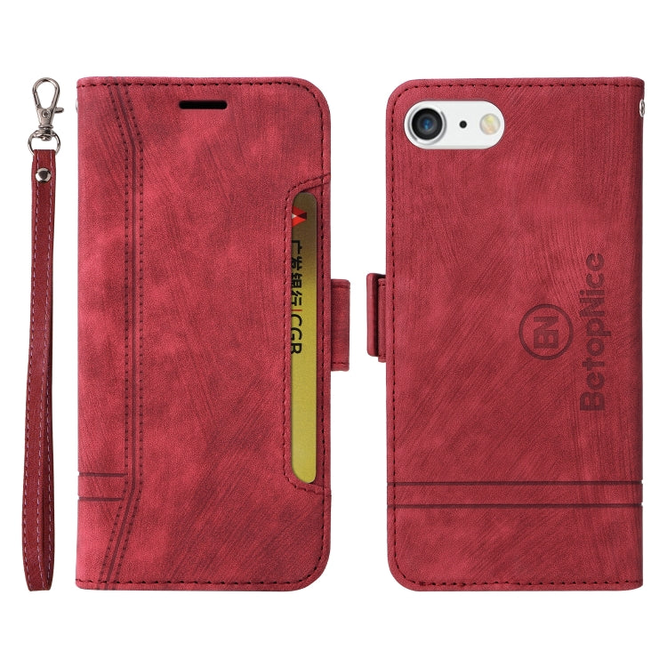 For iPhone 7 Plus / 8 Plus BETOPNICE Dual-side Buckle Leather Phone Case(Red) - HoMEdemic™ 