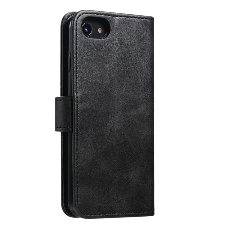 For iPhone 8  / 7 GUSSIM Magnetic Horizontal Flip Leather Case with Holder & Card Slots & & Wallet(Black) - HoMEdemic™ 