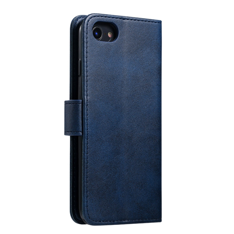 For iPhone 8  / 7 GUSSIM Magnetic Horizontal Flip Leather Case with Holder & Card Slots & & Wallet(Blue) - HoMEdemic™ 