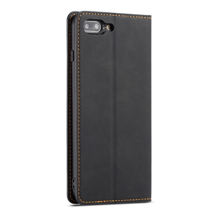 For iPhone 8 Plus / 7 Plus Forwenw Dream Series Oil Edge Strong Magnetism Horizontal Flip Leather Case with Holder & Card Slots & Wallet & Photo Frame(Black) - HoMEdemic™ 