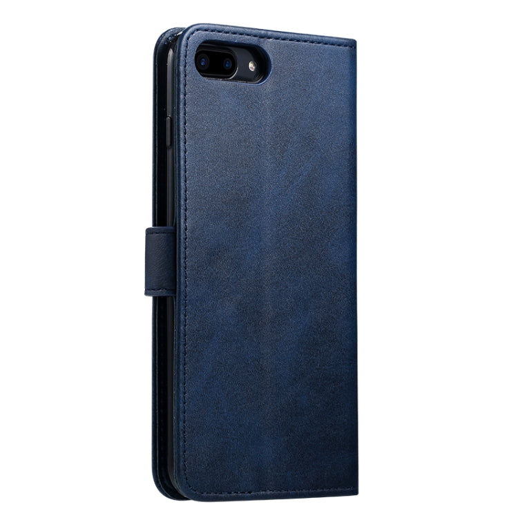 For iPhone 8 Plus / 7 Plus GUSSIM Magnetic Horizontal Flip Leather Case with Holder & Card Slots & & Wallet(Blue) - HoMEdemic™ 