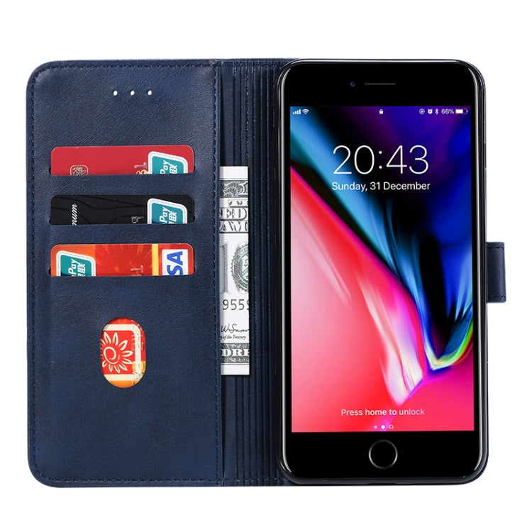 For iPhone 8 Plus / 7 Plus GUSSIM Magnetic Horizontal Flip Leather Case with Holder & Card Slots & & Wallet(Blue) - HoMEdemic™ 