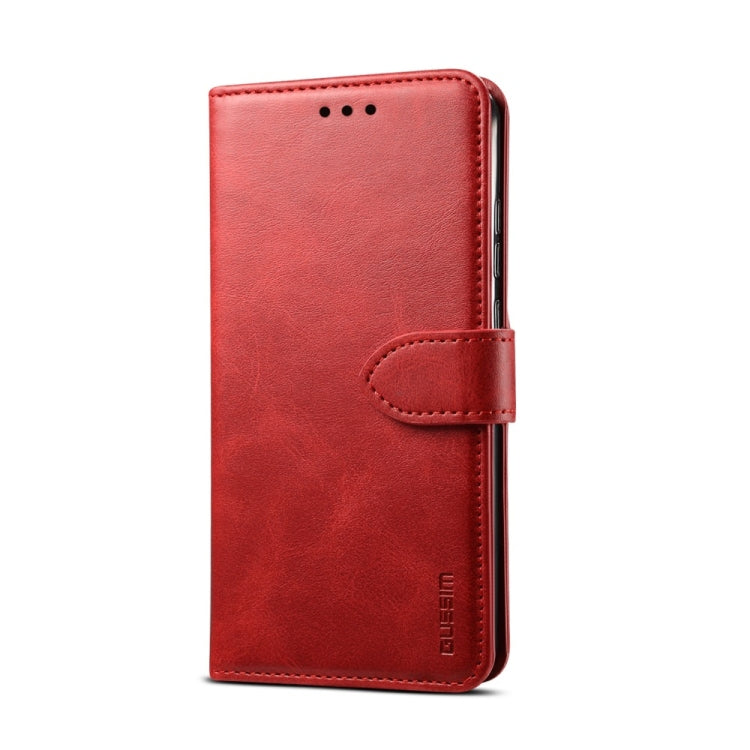 For iPhone 8 Plus / 7 Plus GUSSIM Magnetic Horizontal Flip Leather Case with Holder & Card Slots & & Wallet(Red) - HoMEdemic™ 