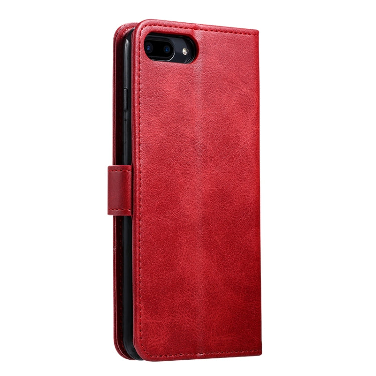 For iPhone 8 Plus / 7 Plus GUSSIM Magnetic Horizontal Flip Leather Case with Holder & Card Slots & & Wallet(Red) - HoMEdemic™ 