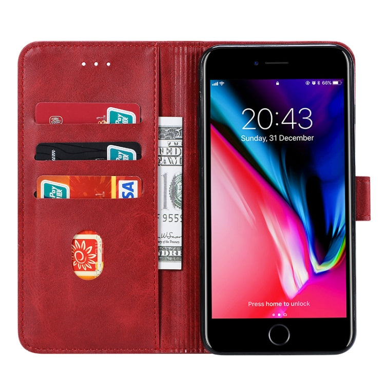 For iPhone 8 Plus / 7 Plus GUSSIM Magnetic Horizontal Flip Leather Case with Holder & Card Slots & & Wallet(Red) - HoMEdemic™ 