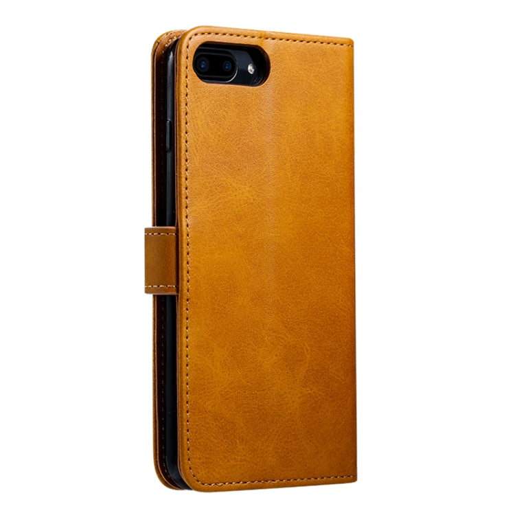 For iPhone 8 Plus / 7 Plus GUSSIM Magnetic Horizontal Flip Leather Case with Holder & Card Slots & & Wallet(Yellow) - HoMEdemic™ 