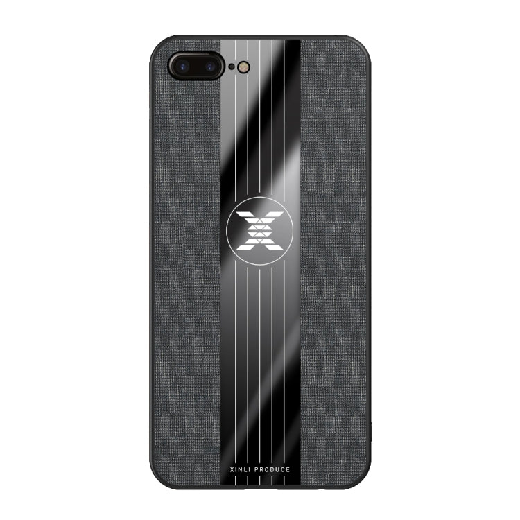 For iPhone 8 Plus & 7 Plus XINLI Stitching Cloth Texture Shockproof TPU Protective Case(Black) - HoMEdemic™ 
