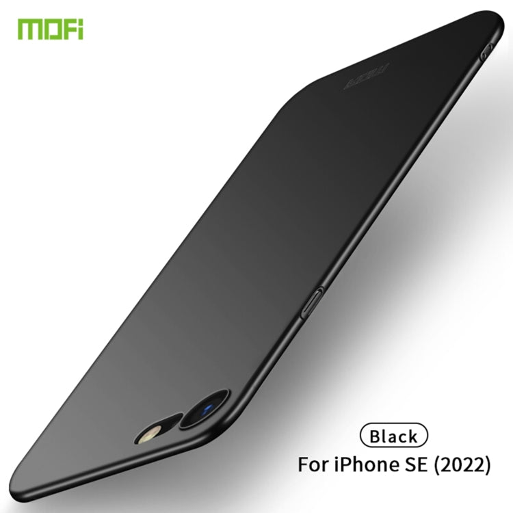 For iPhone SE 2022 / 2020 MOFI Frosted PC Ultra-thin Hard Case(Black) - HoMEdemic™ 