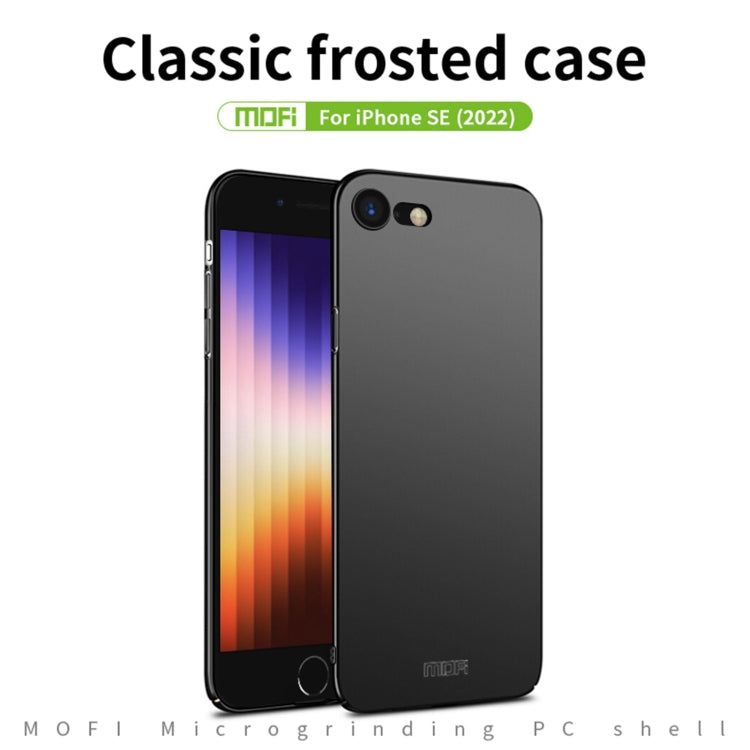 For iPhone SE 2022 / 2020 MOFI Frosted PC Ultra-thin Hard Case(Gold) - HoMEdemic™ 