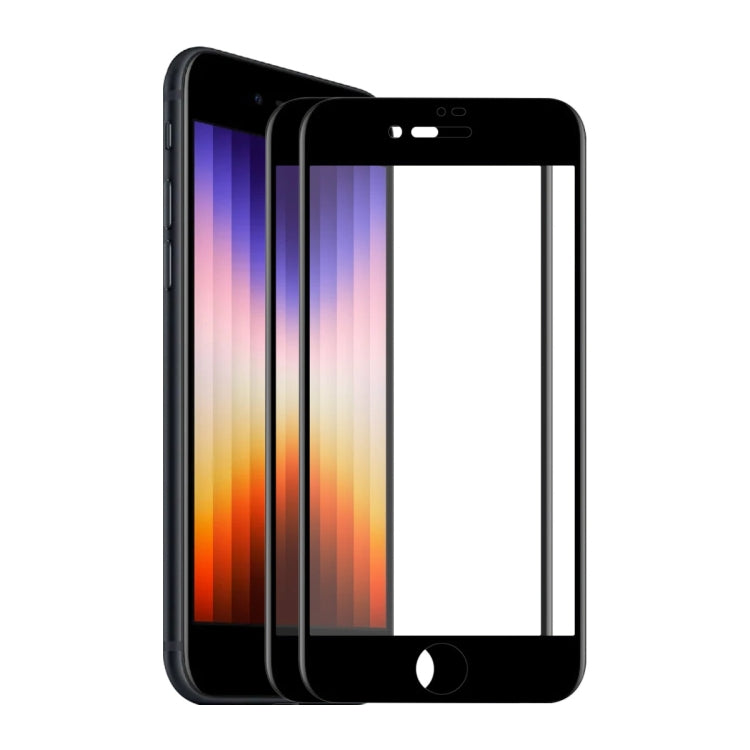 For iPhone SE 2022 / SE 2020 / 8 / 7 2pcs ENKAY Full Glue 6D Tempered Glass Anti-scratch Ful Film - HoMEdemic™ 