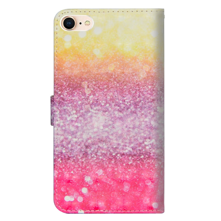 For iPhone SE 2022 / SE 2020 / 8 / 7 3D Painting Pattern Horizontal Flip TPU + PU Leather Case with Holder & Card Slots & Wallet(Gradient Color) - HoMEdemic™ 