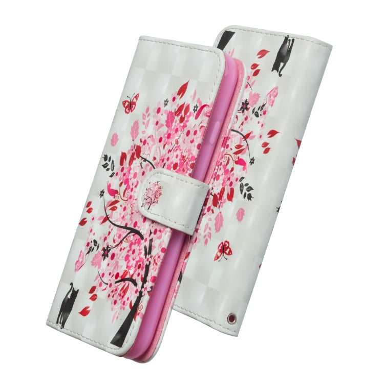 For iPhone SE 2022 / SE 2020 / 8 / 7 3D Painting Pattern Horizontal Flip TPU + PU Leather Case with Holder & Card Slots & Wallet(Tree Cat) - HoMEdemic™ 
