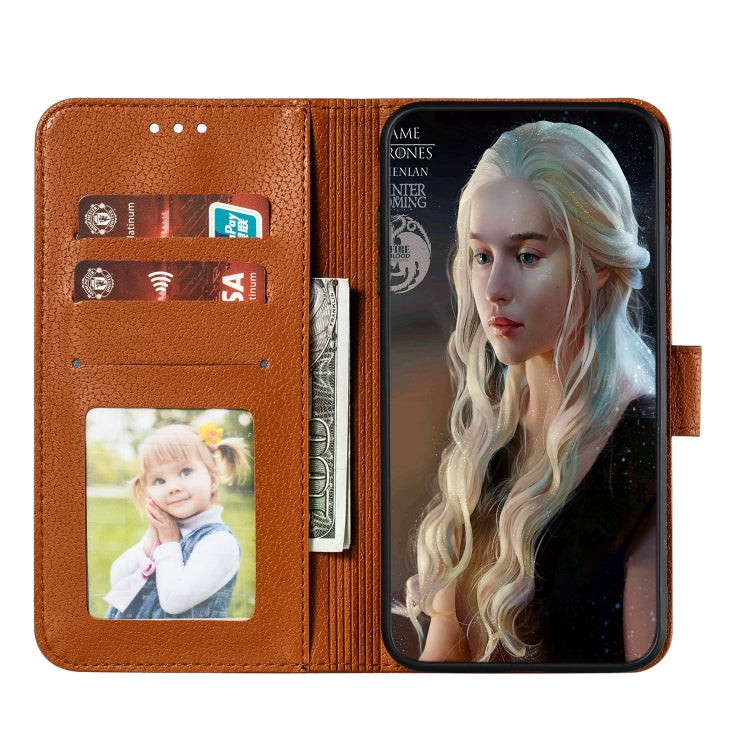 For iPhone SE 2022 / SE 2020 / 8 / 7 Feather Pattern Litchi Texture Horizontal Flip Leather Case with Wallet & Holder & Card Slots(Brown) - HoMEdemic™ 