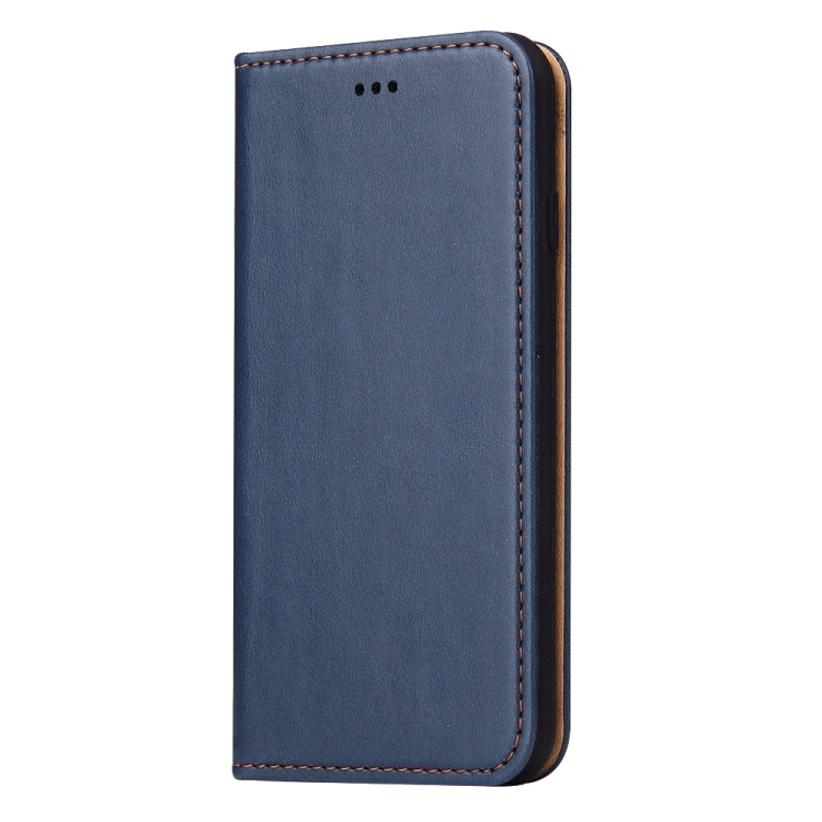 For iPhone SE 2022 / SE 2020 / 8 / 7 Fierre Shann PU Genuine Leather Texture Horizontal Flip Leather Case with Holder & Card Slots & Wallet(Blue) - HoMEdemic™ 