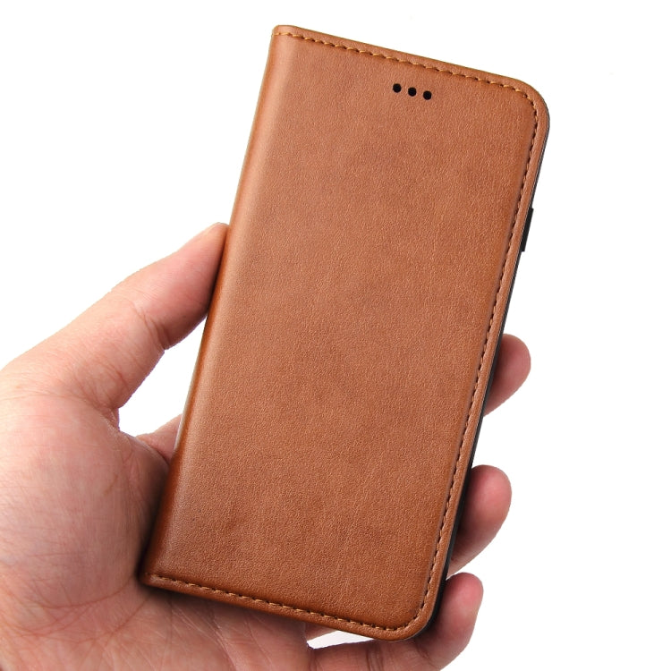 For iPhone SE 2022 / SE 2020 / 8 / 7 Fierre Shann PU Genuine Leather Texture Horizontal Flip Leather Case with Holder & Card Slots & Wallet(Brown) - HoMEdemic™ 