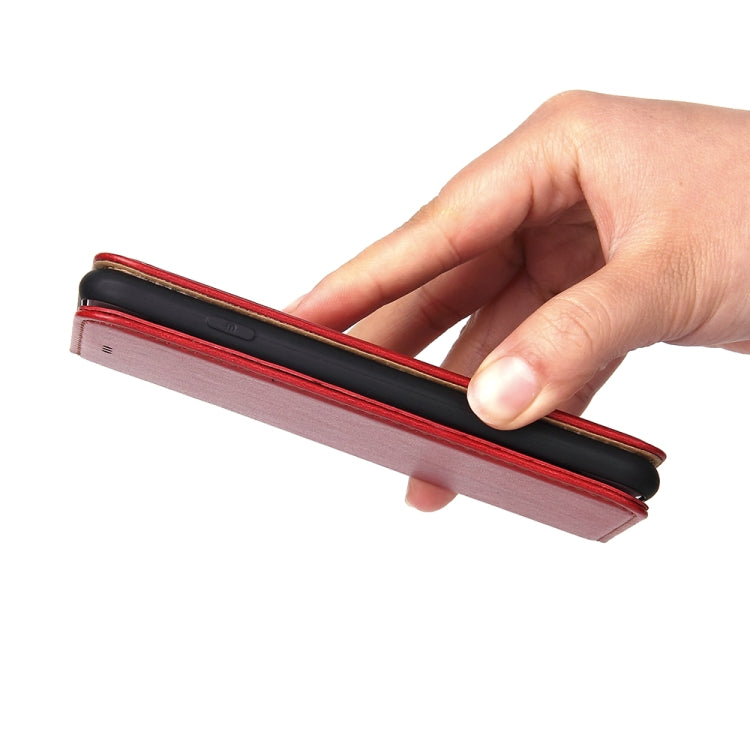 For iPhone SE 2022 / SE 2020 / 8 / 7 Fierre Shann PU Genuine Leather Texture Horizontal Flip Leather Case with Holder & Card Slots & Wallet(Red) - HoMEdemic™ 