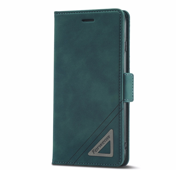 For iPhone SE 2022 / SE 2020 / 8 / 7 Forwenw Dual-side Buckle Leather Phone Case(Dark Cyan) - HoMEdemic™ 
