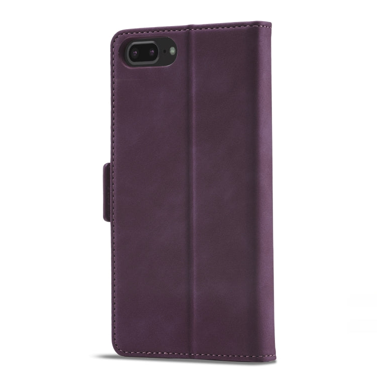 For iPhone SE 2022 / SE 2020 / 8 / 7 Forwenw Dual-side Buckle Leather Phone Case(Wine Red) - HoMEdemic™ 